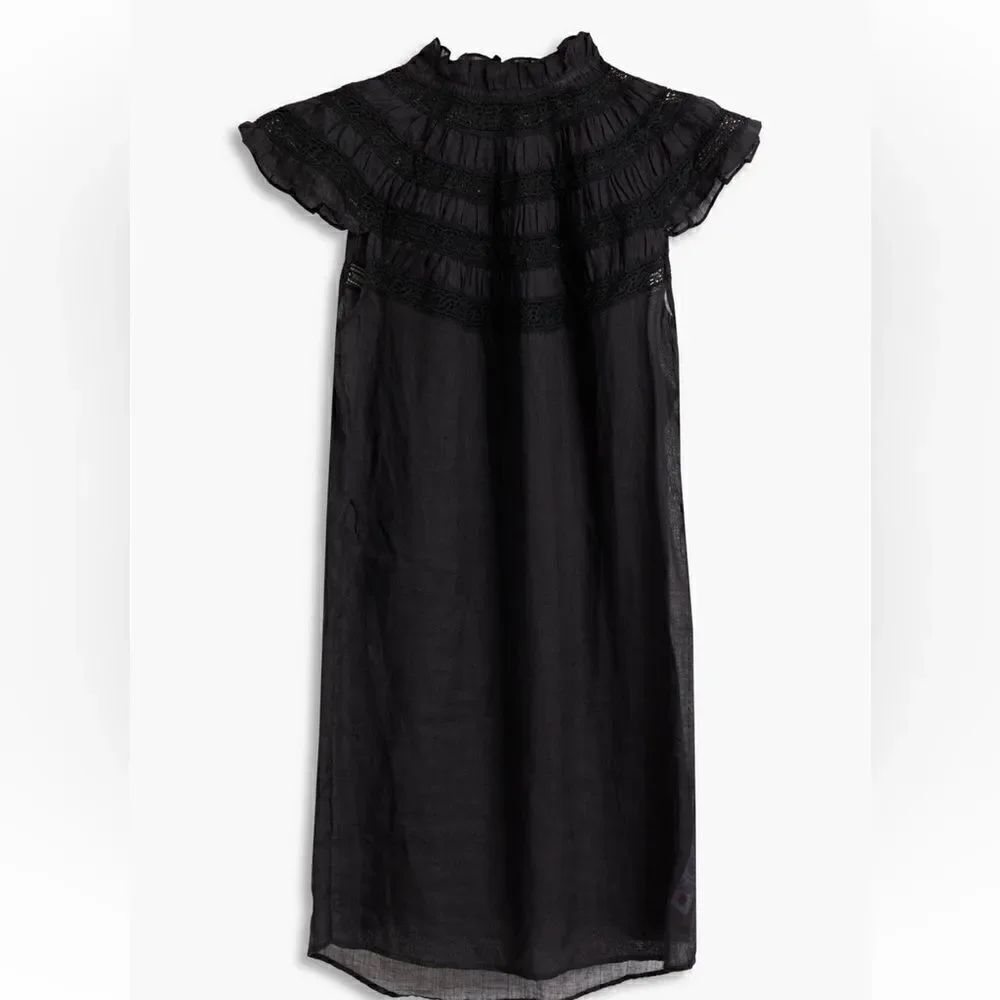 Frame Lace Inset Mini Dress Large NWT $258 - Picture 10 of 11